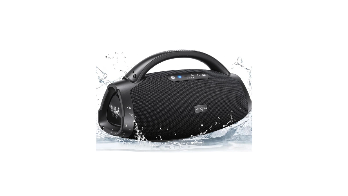 330w Peak Loudest Boom Box, 7.5" Subwoofer/2.1ch/ipx7 Waterproof, 200w Rms