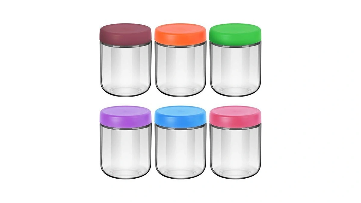 Eonjoe 16oz Glass Jars For Overnight Oats Snacks Salad Yogurt