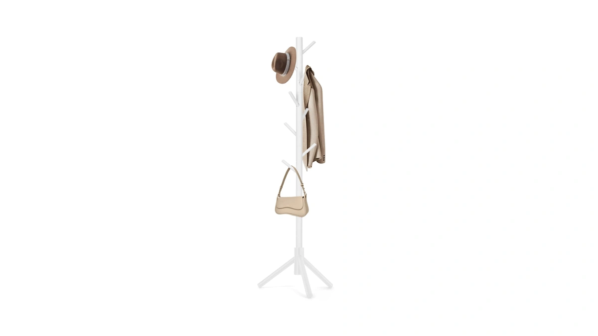 Wangmuxia Coat Rack, Freestanding Coat Rack With 8 Hooks And
