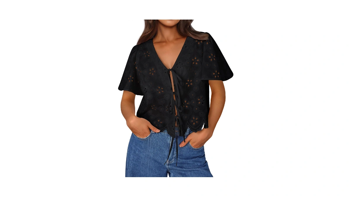 Trendy Queen Womens Summer Tops Peplum Crop C...