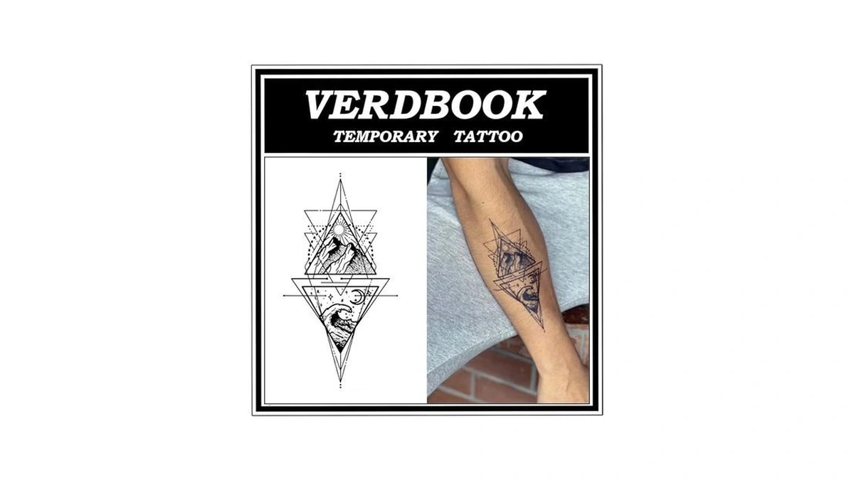 Verdbook Temporary Tattoos For Adults Arm Realistic Waterproof 2-sheet Kit