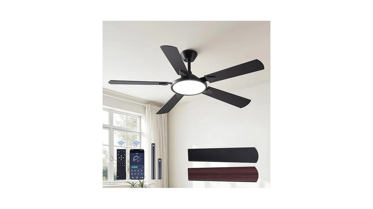 Ojx Ceiling Fans With Lights, 52 Inch Ceiling Fan With