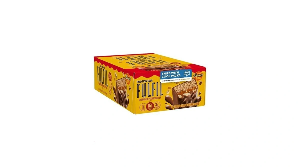 Fulfil Chocolate Peanut Butter Flavored Protein Bar Made With Reese's