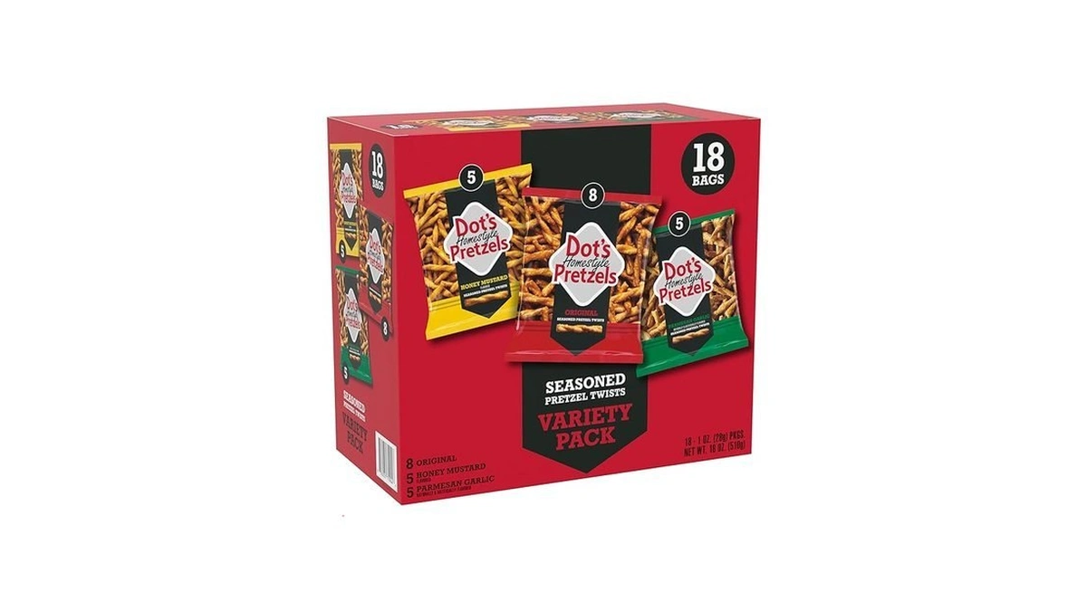 Dot's Homestyle Pretzels Variety Pack, Original, Honey Mustard, And Parmesan