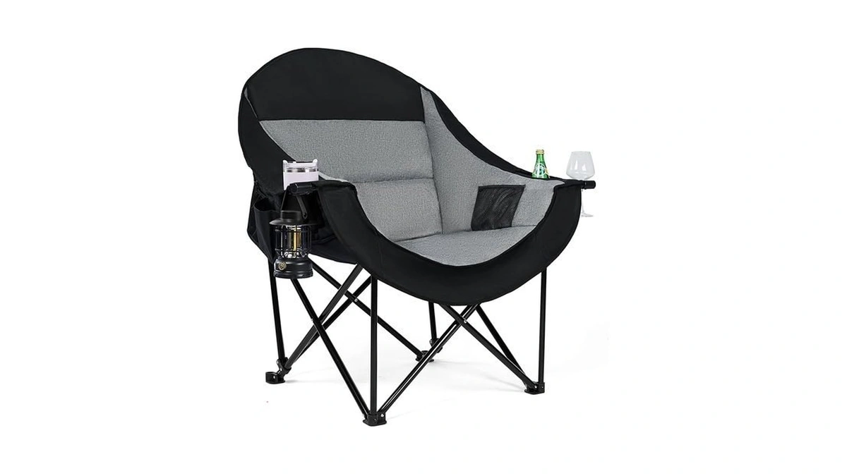 Oversized Camping Chairs For Adult - Heavy Duty Padded Portable