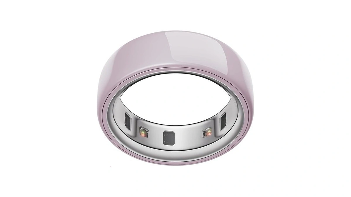Oura Ring 4, Smart Ring - Ceramic Petal - Size