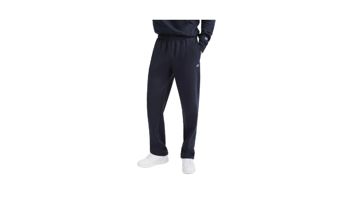 Champion Men's Open-bottom Fleece Sweatpants, Standard Fit, Midweight Fleece, Available