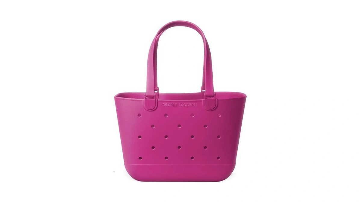 Simple Modern Large Beach Bag | Waterproof Getaway Rubber Tote