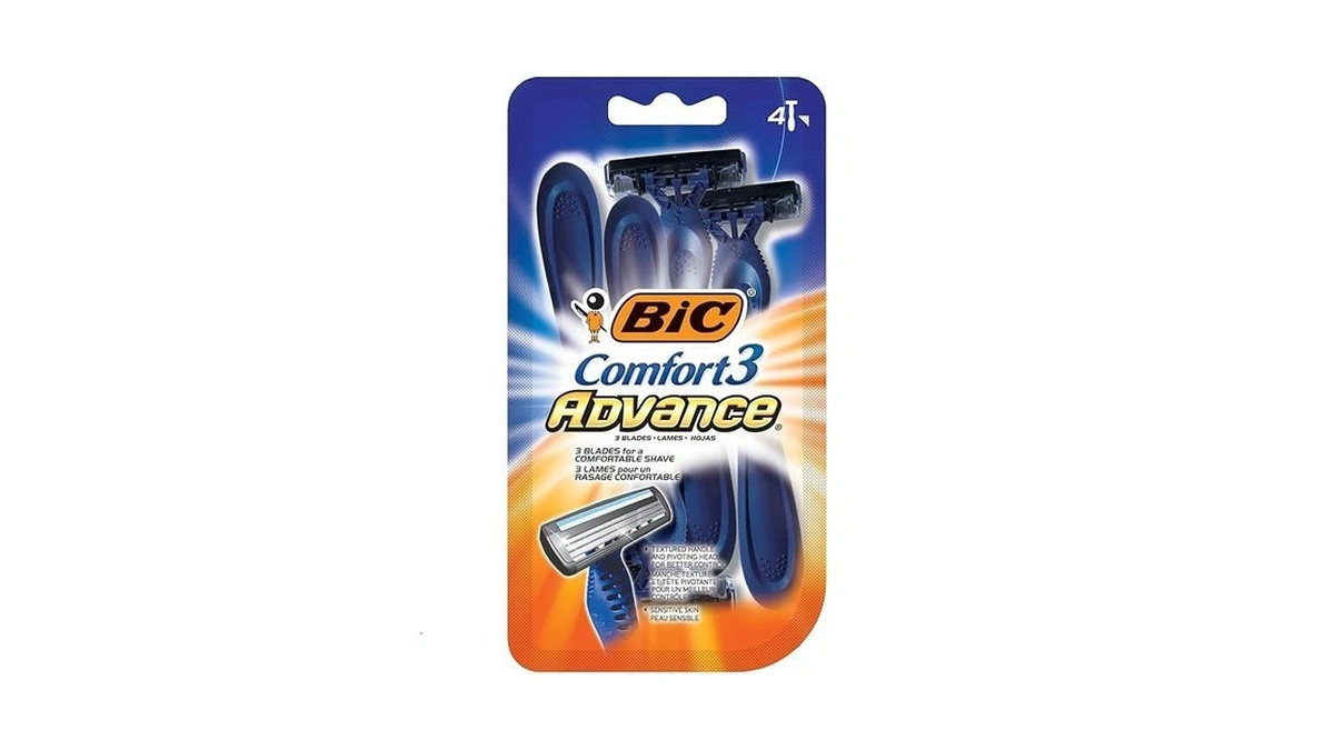 Bic Comfort 3 Advance Disposable Razors For Men, For An
