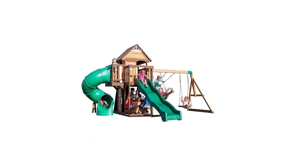 Amazon : Backyard Discovery Cedar Cove Wood Swing