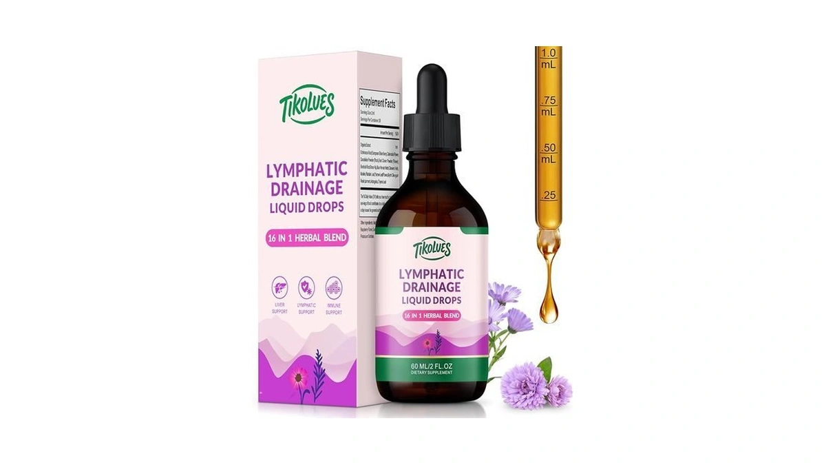 Tikolues Lymphatic Drainage Drops | Organic Lymphatic Cleanse Immune Support