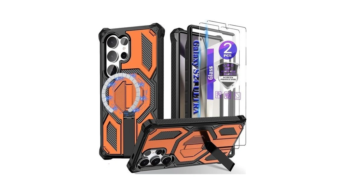 Magnetic For Galaxy S24 Ultra Case With Kickstand, [compatible With