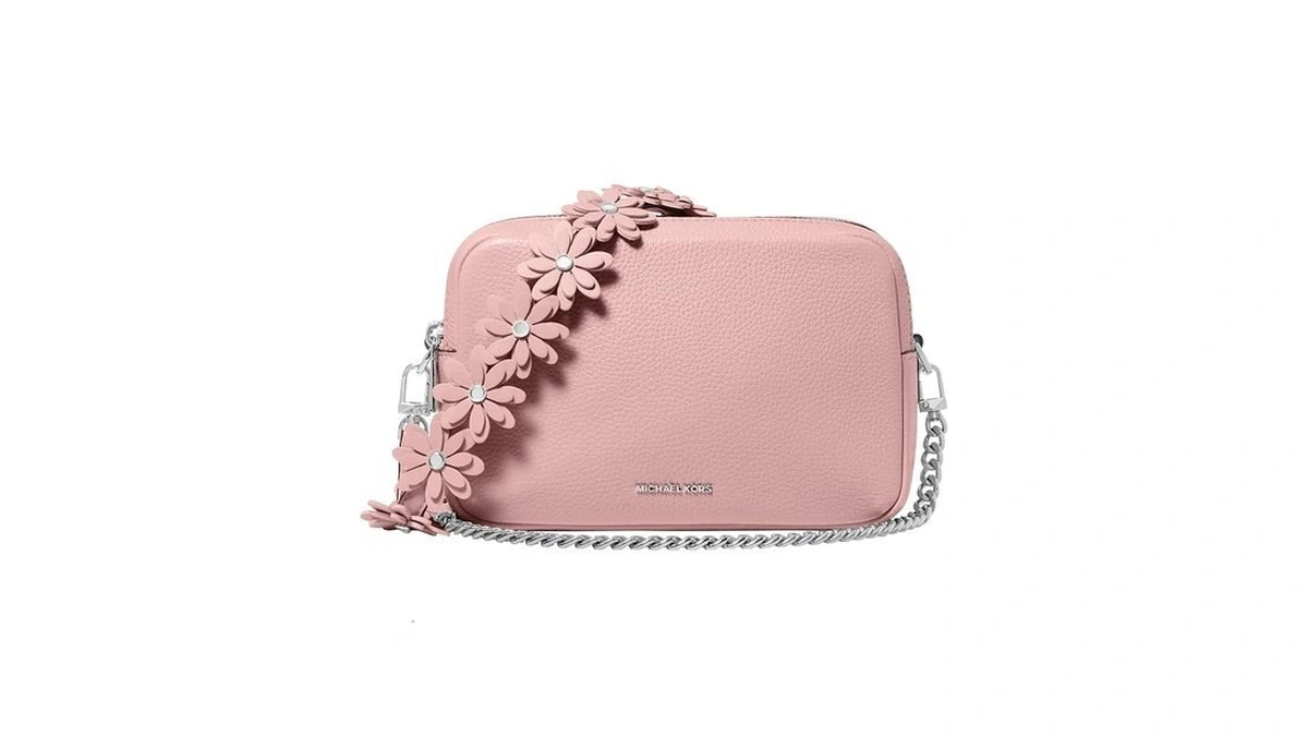 Michael Kors Women's Bryant Medium Double Zip Chain Camera Crossbody,