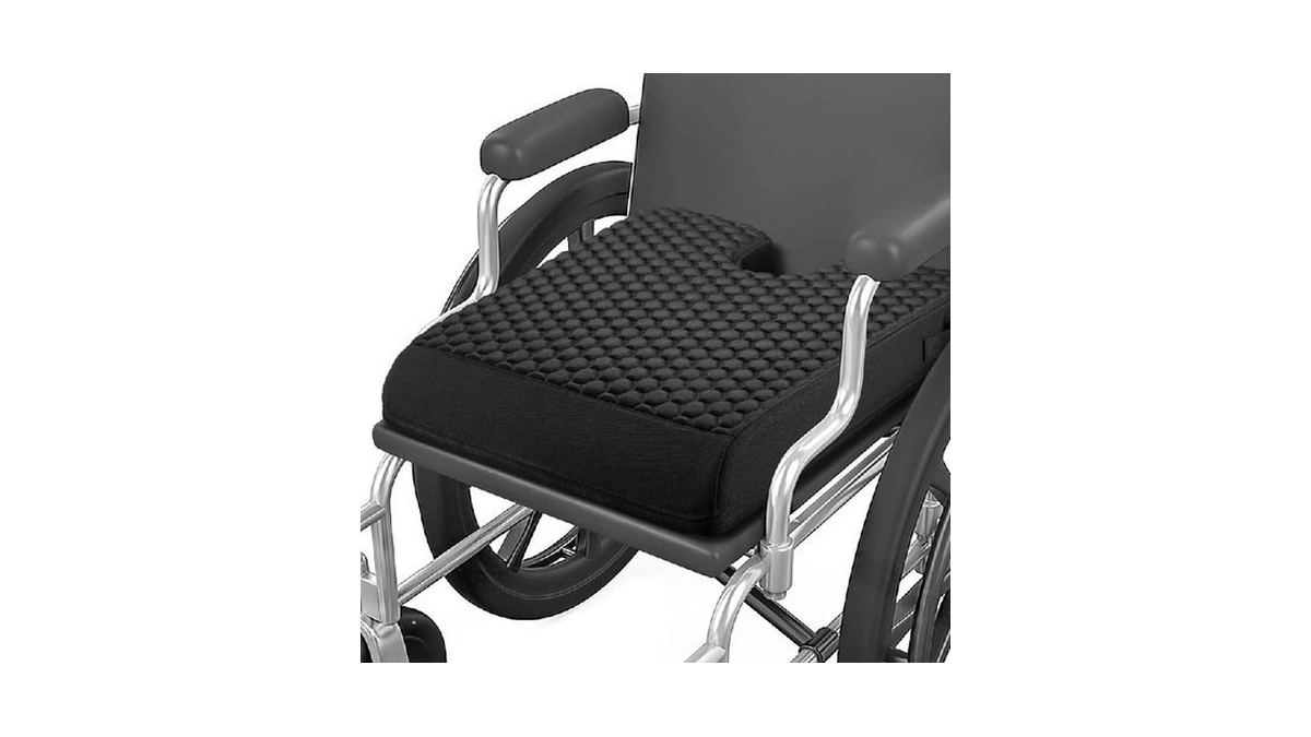 Wheelchair Seat Cushion With Honeycomb Message Dots & High Resilient