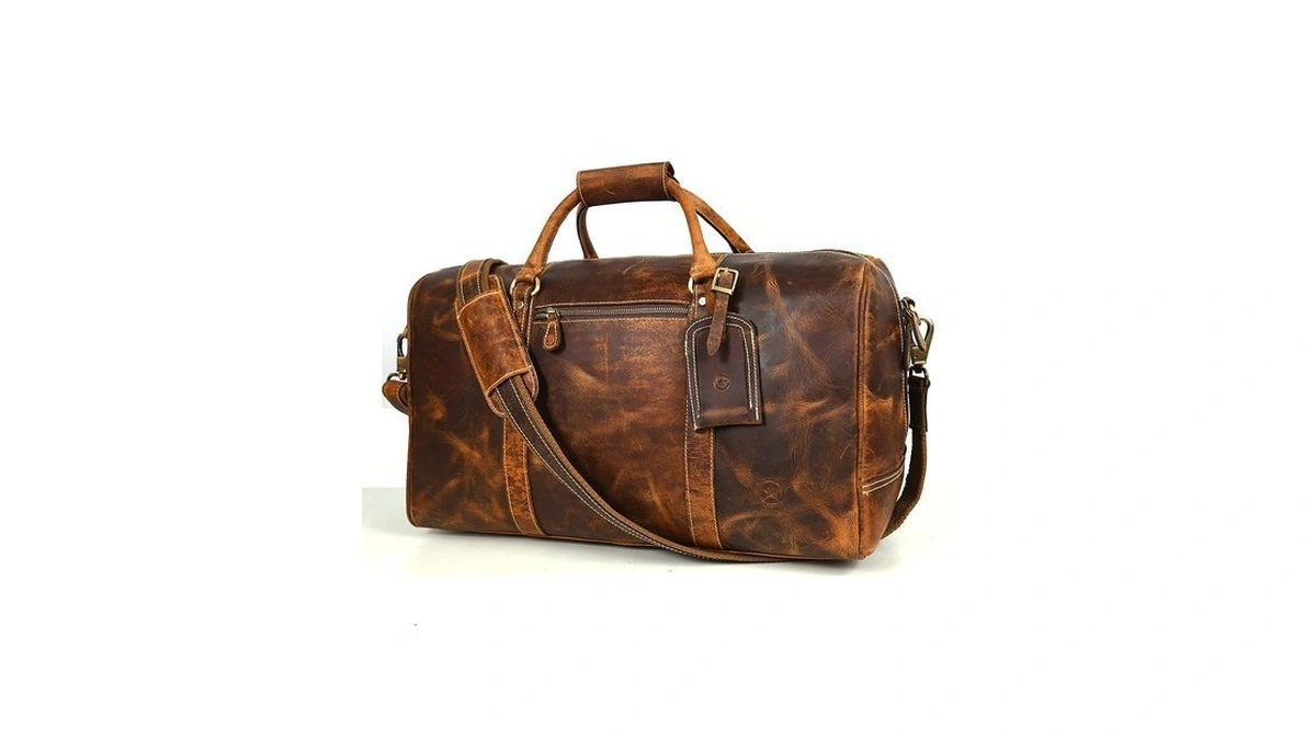 Aaron Leather Goods β Full Grain Leather Duffel Bags For