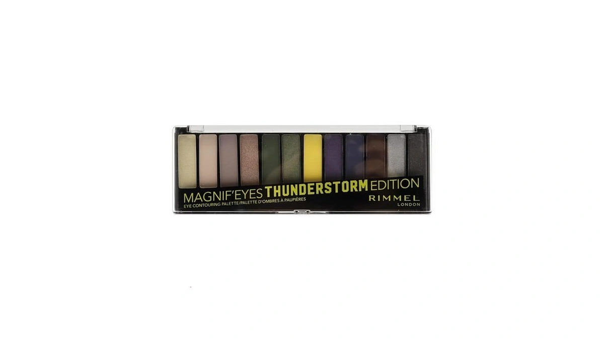 Rimmel London Magnif'eyes Eyeshadow Palette, 12 Shades, Blendable Formula, Versatile,