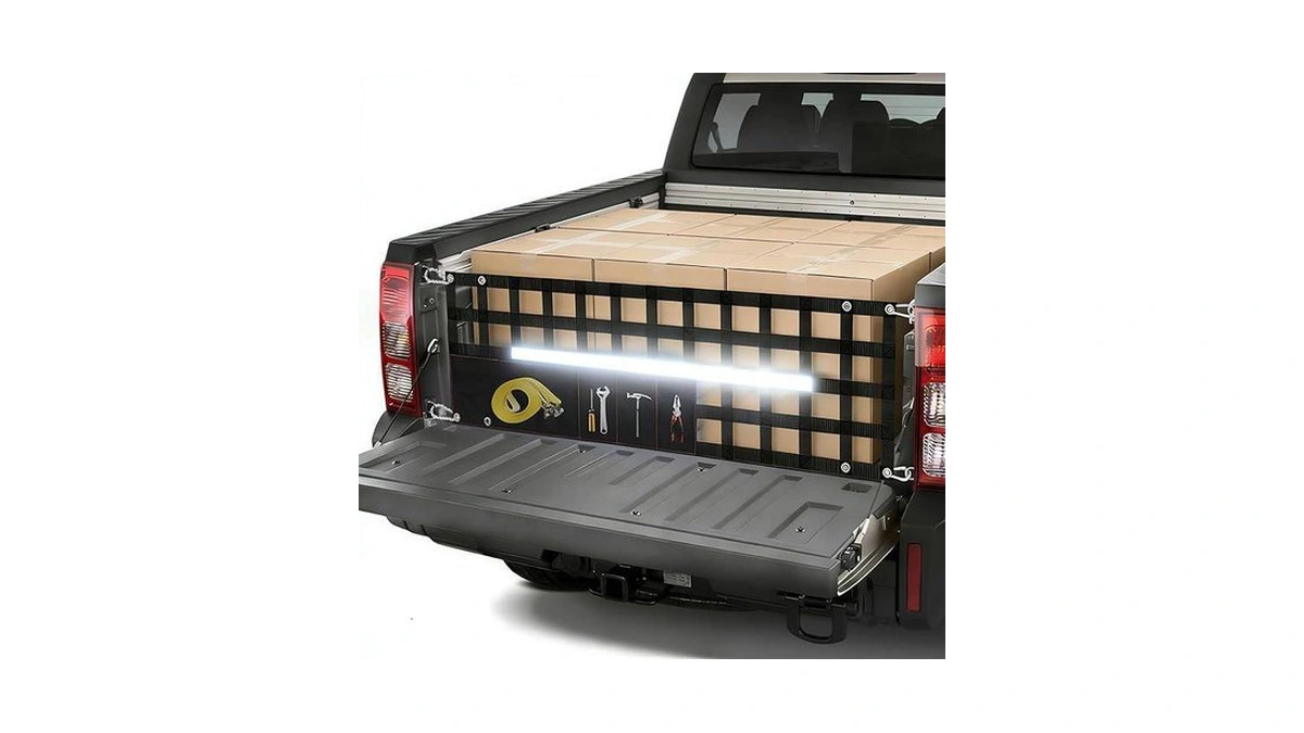 Upgraded 60" W X 18" T Tailgate Net For Pickup