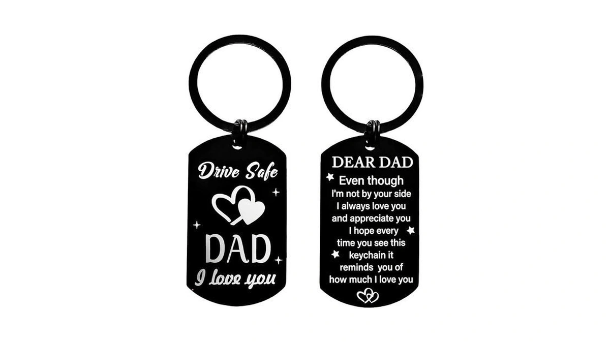 Feeldeal Gift For Dad From Daughter - Drive Safe Keychain,