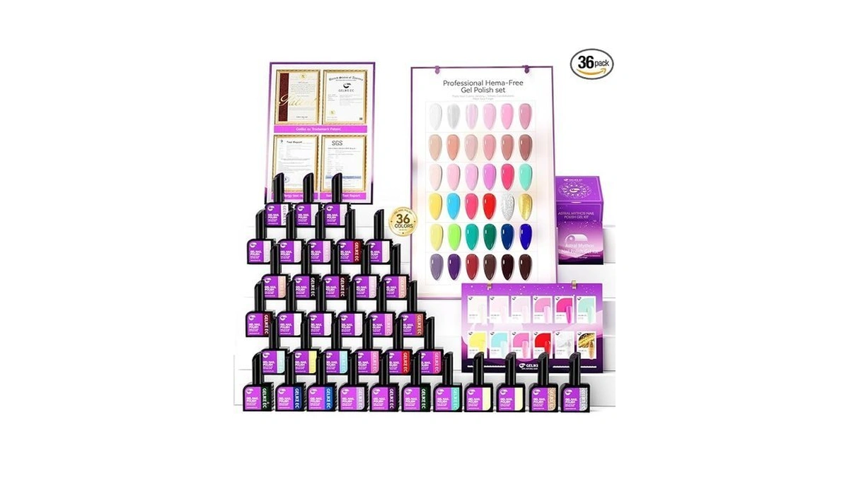 Gelike Ec Pro Gel Polish For Salon: 36 Colors Kit