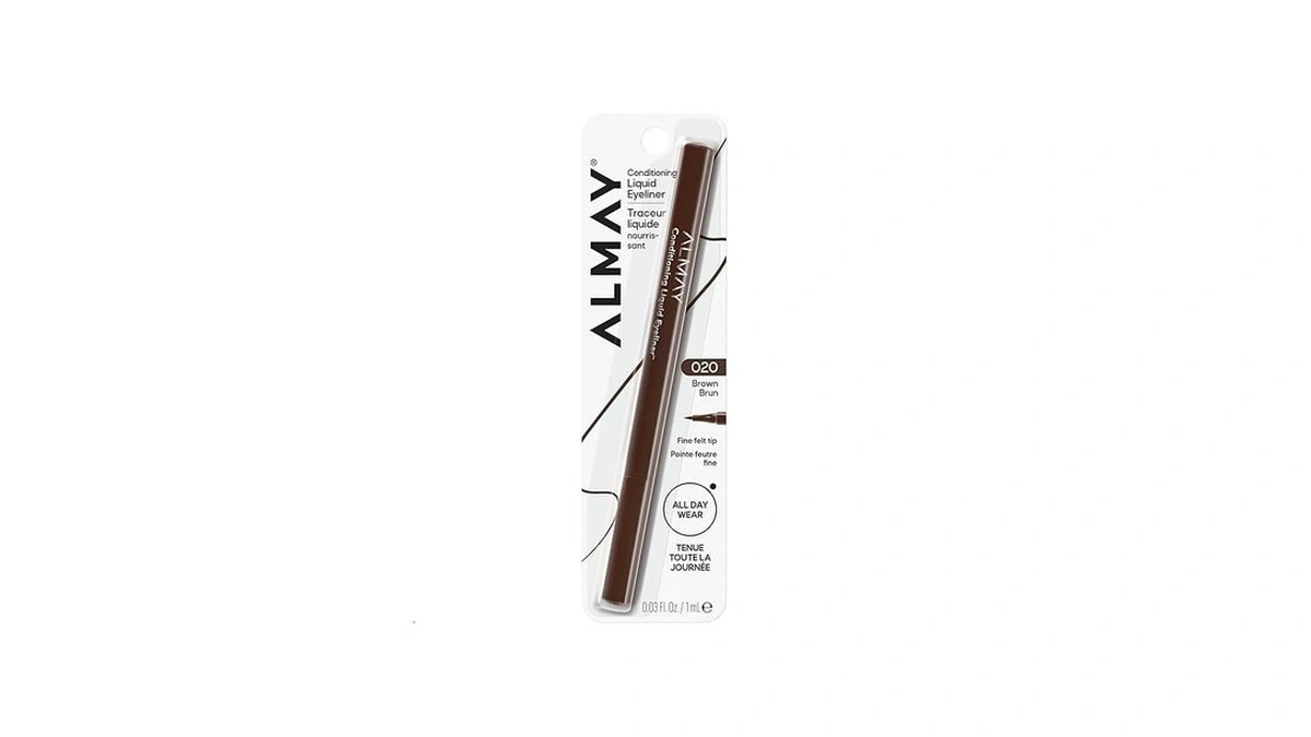 Almay Conditioning Liquid Liner, Precision Felt Tip Eyeliner, Waterproof, Hypoallergenic,