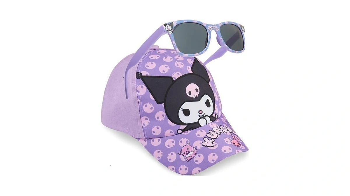 Hello Kitty Kuromi Baseball Cap & Sunglasses For Girls, Cinnamoroll,