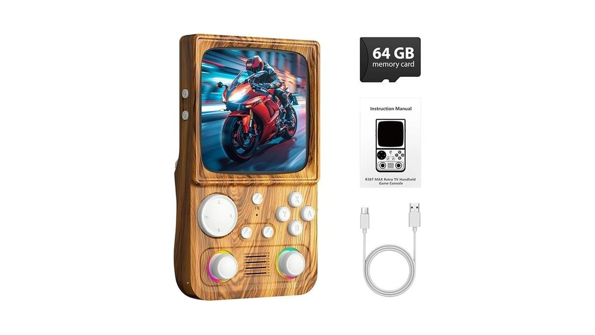 R36tmax Retro Handheld Game Console, 4 Inch Ips Hd Screen