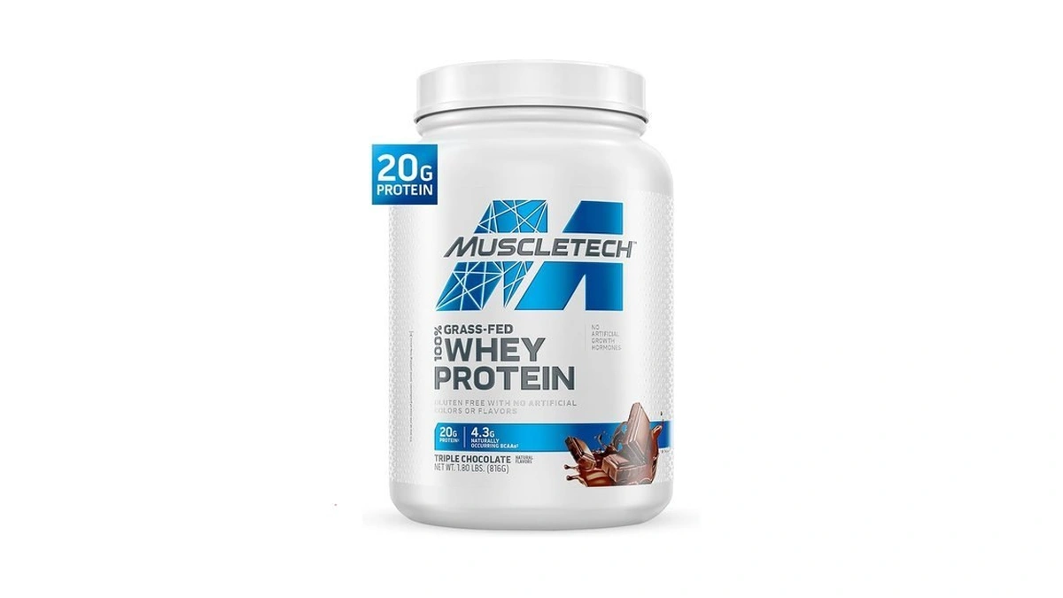 Muscletech Grass-fed Whey Protein Powder (triple Chocolate, 1.8lb) - Whey