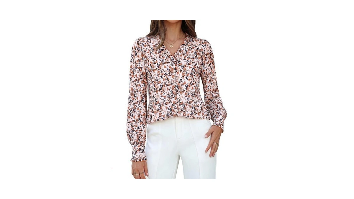 Grace Karin Womenβs Boho Floral Tops, 2026 Fall Button Down