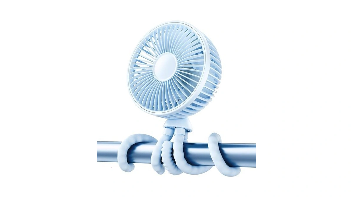 Gaiatop Oscillating Baby Stroller Fan With Led Night Light, 4