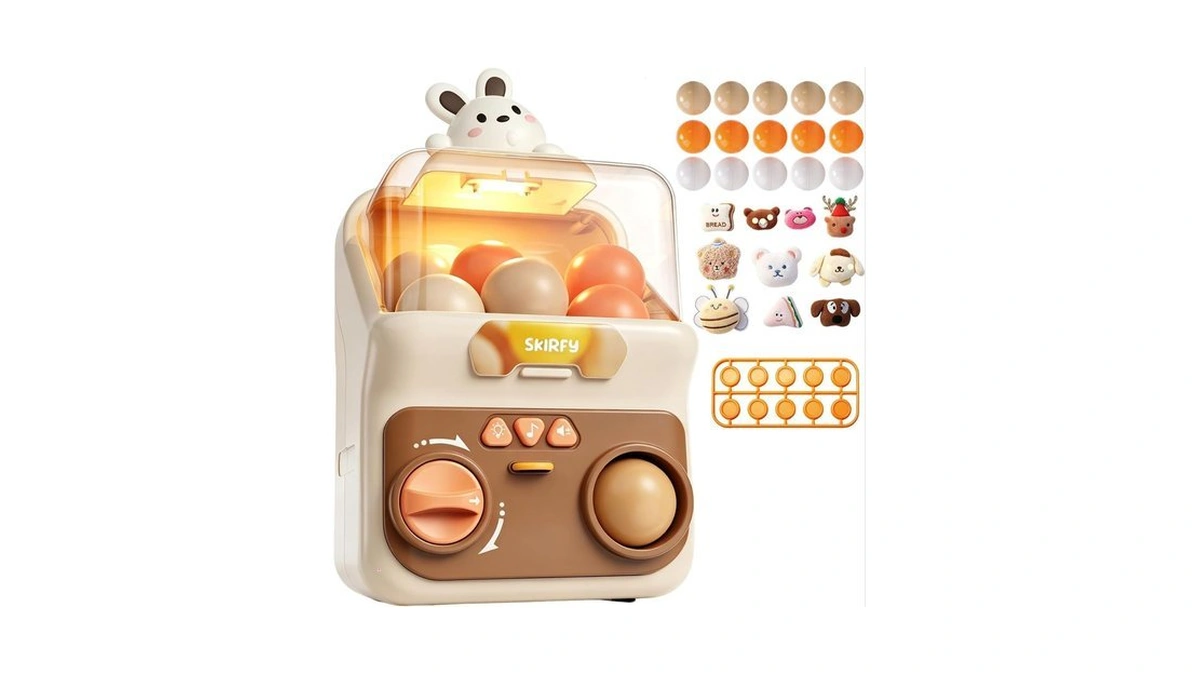 Skirfy Gumballs Machine Toy For Kids,15 Pcs 1.96 In Capsules