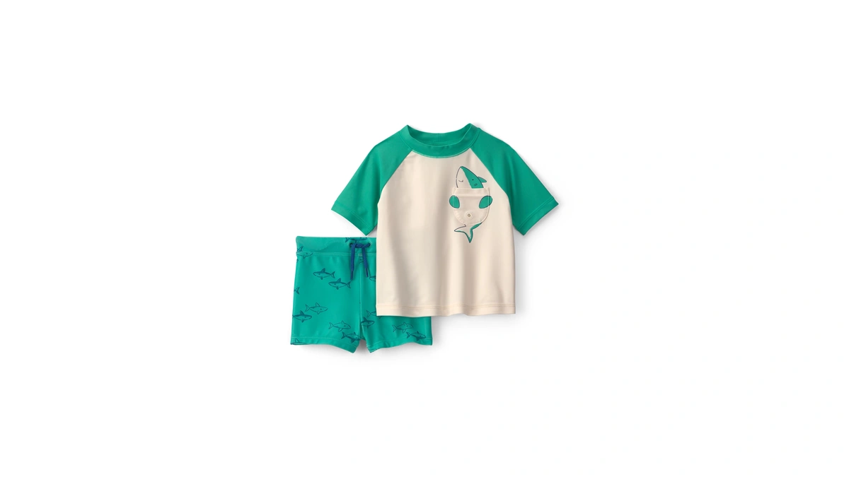 Carter's Boy 2-piece Rashguard Trunk Set, Multi, 9m