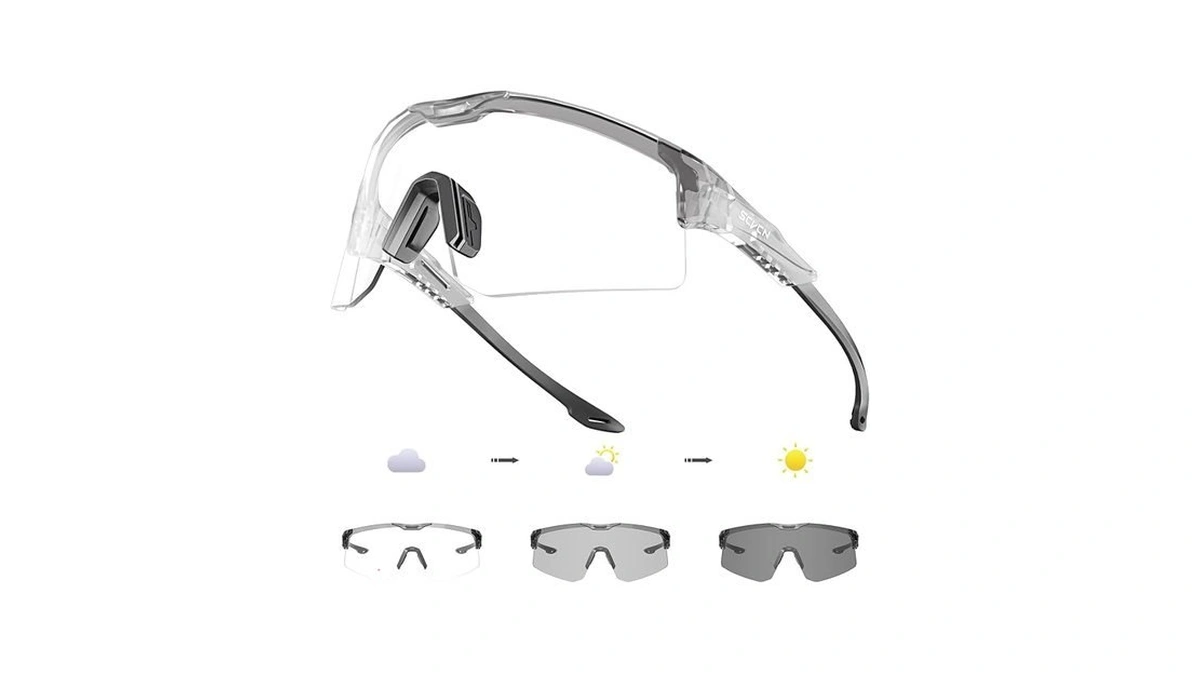 Scvcn Photochromic Cycling Glasses For Men Women Uv400 Youth Sports