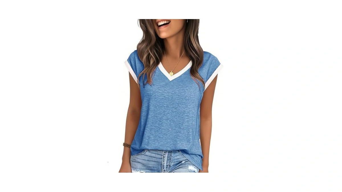 Yexipo Womens Tops Cap Sleeve T Shirts 2026 Summer Casual