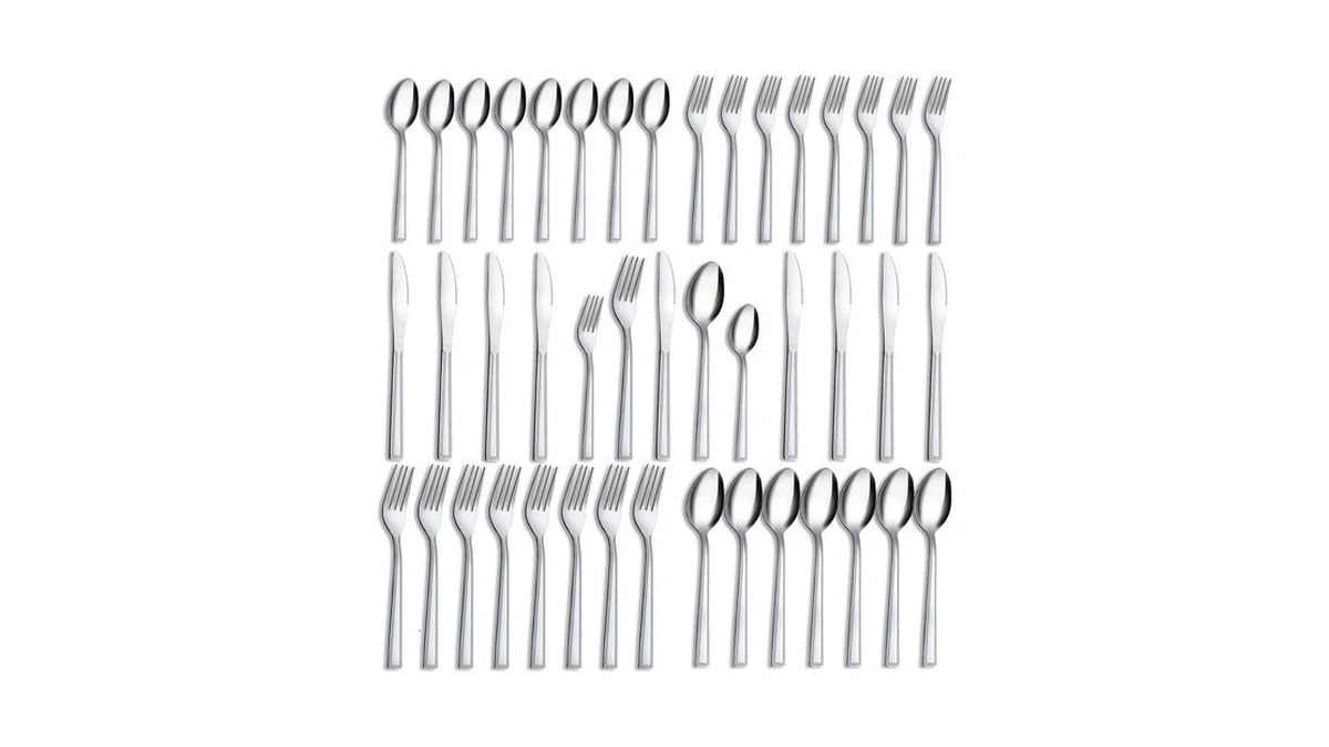 Hunnycook 40-piece Silverware Set - Stainless Steel Silverware Set For