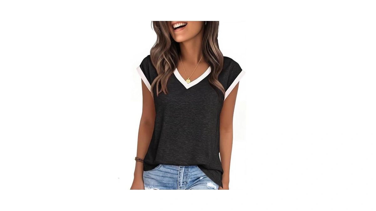 Yexipo Womens Tops Cap Sleeve T Shirts 2026 Summer Casual