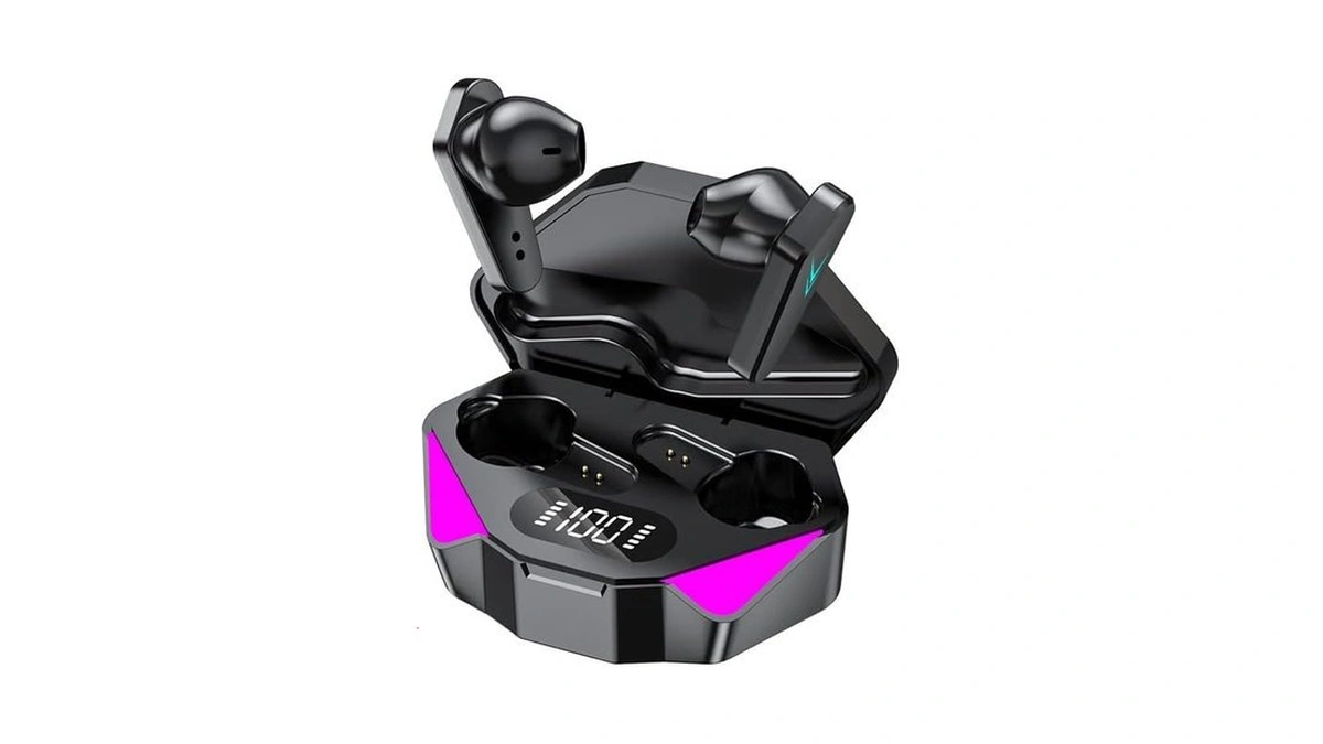 Wireless Bluetooth Headphones, Low Latency Gaming Earbuds With Led Breathing
