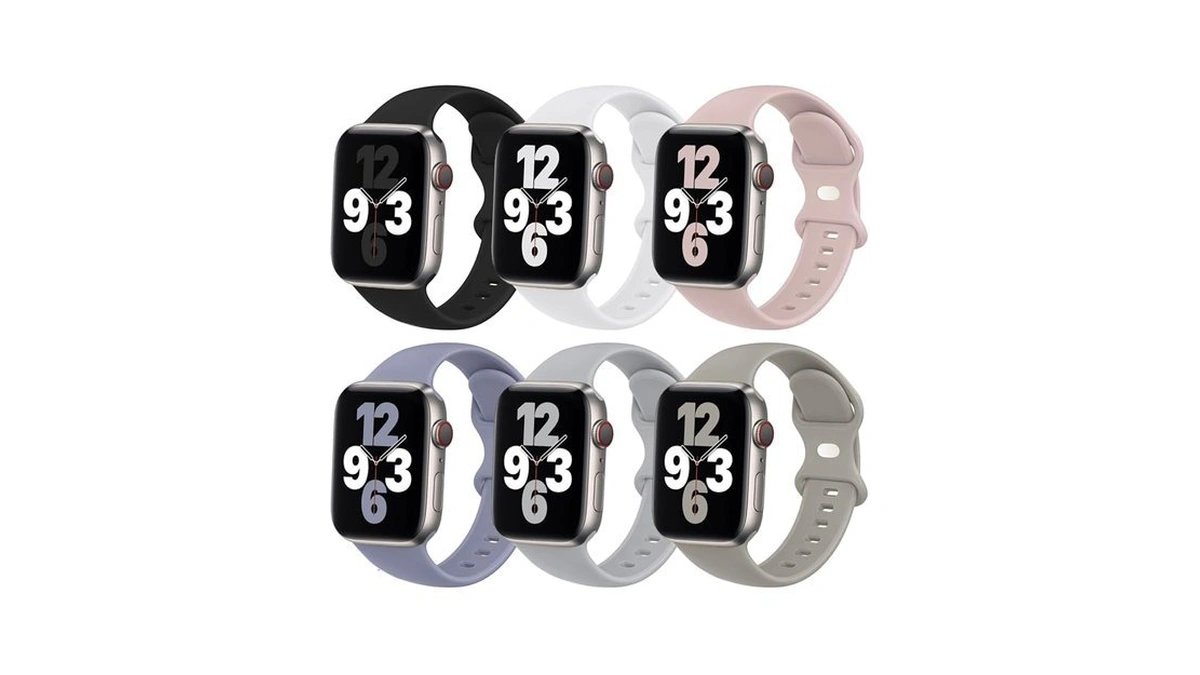 (6 Pack) Sport Band Compatible With Apple Watch Bands 38mm