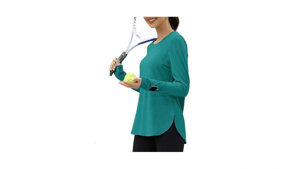 Kevamolly Workout Tops For Women Long Sleeve Upf 50+ Uv