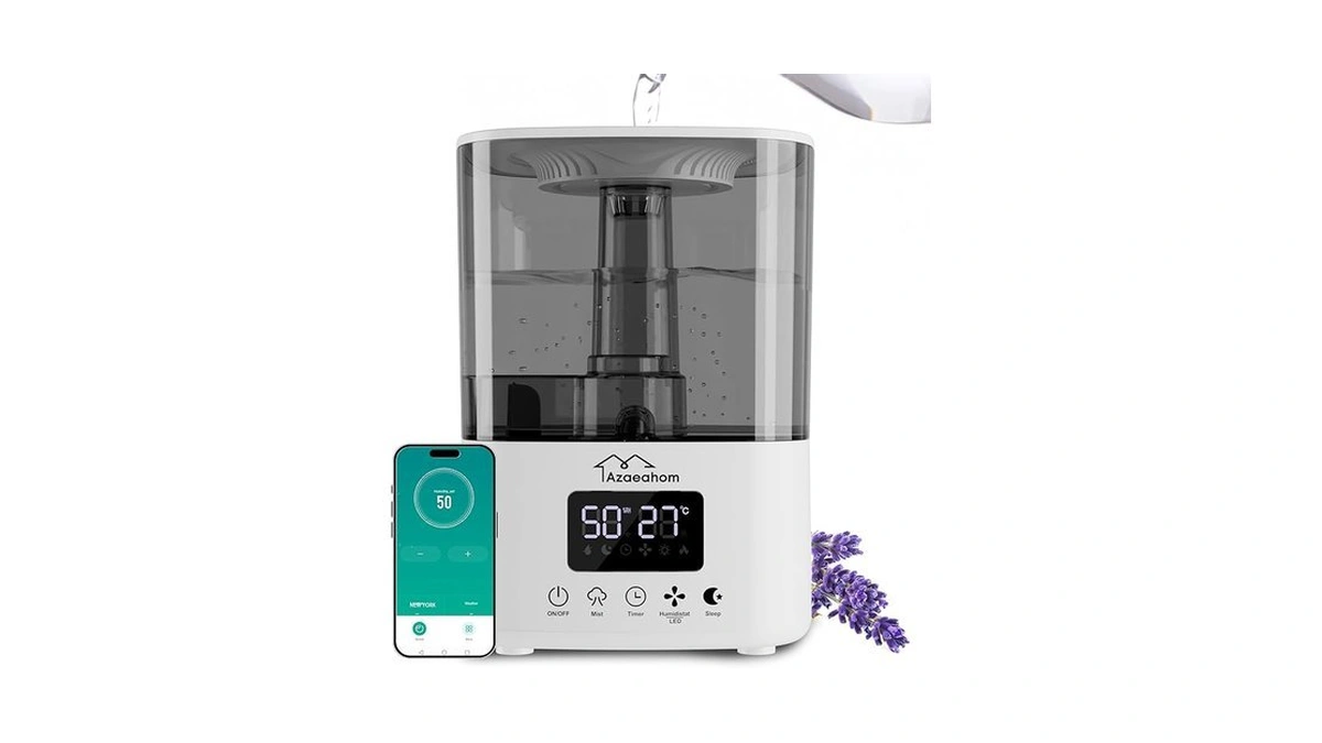 Azaeahom Smart Humidifiers For Bedroom, Top Fill 4l Cool Mist