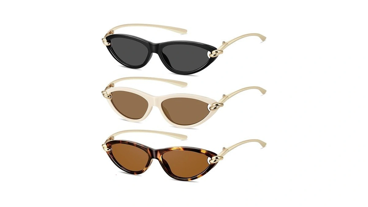 Retro Oval Cat Eye Sunglasses