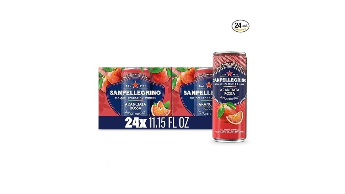 Sanpellegrino Italian Sparkling Drink Aranciata Rossa, Sparkling Orange And Blood