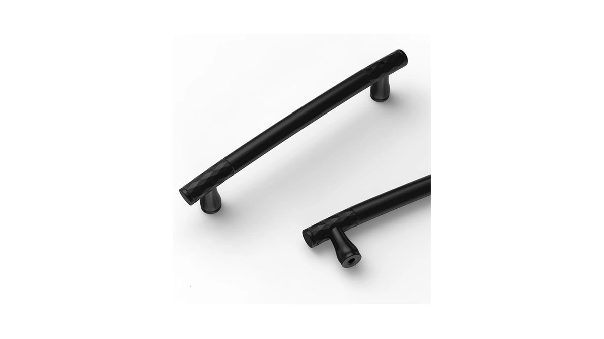 Kakapola 10 Pack 5 Inch(128mm) Matte Black Kitchen Cabinet Handles,