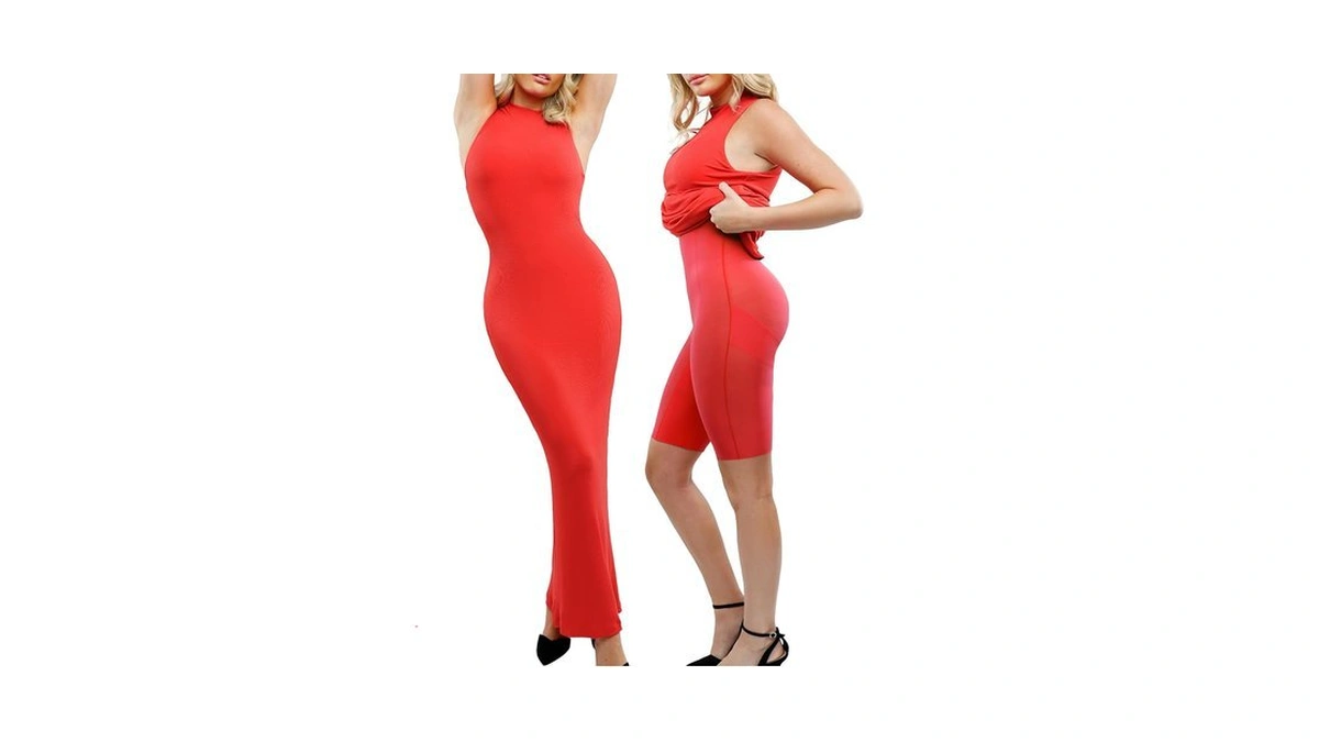 Popilush Shapewear Dress Built In Bra - Maxi Bodycon Dresses