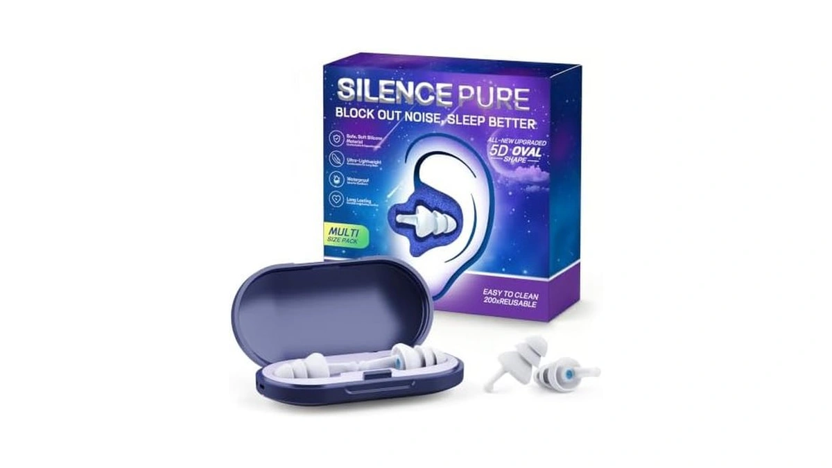 Ear Plugs For Sleeping, Reusable Soft Silicone Earplugs For Noise