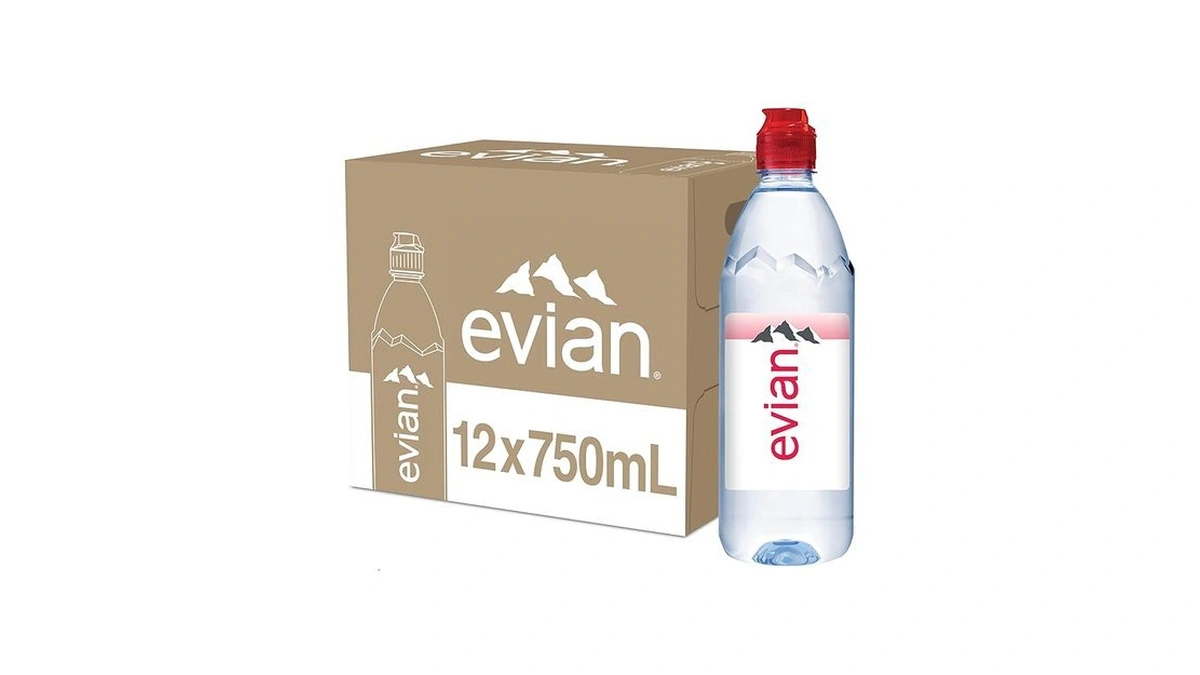 Evian Natural Spring Water, 750 Ml (25.36 Fluid Ounce) Water