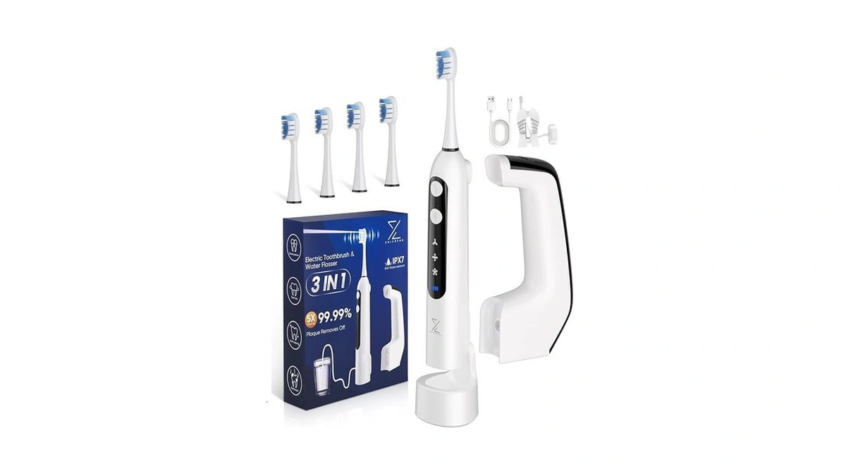 3-in-1 Electric Toothbrush With Water Flosser Combo For Adults 3.0,