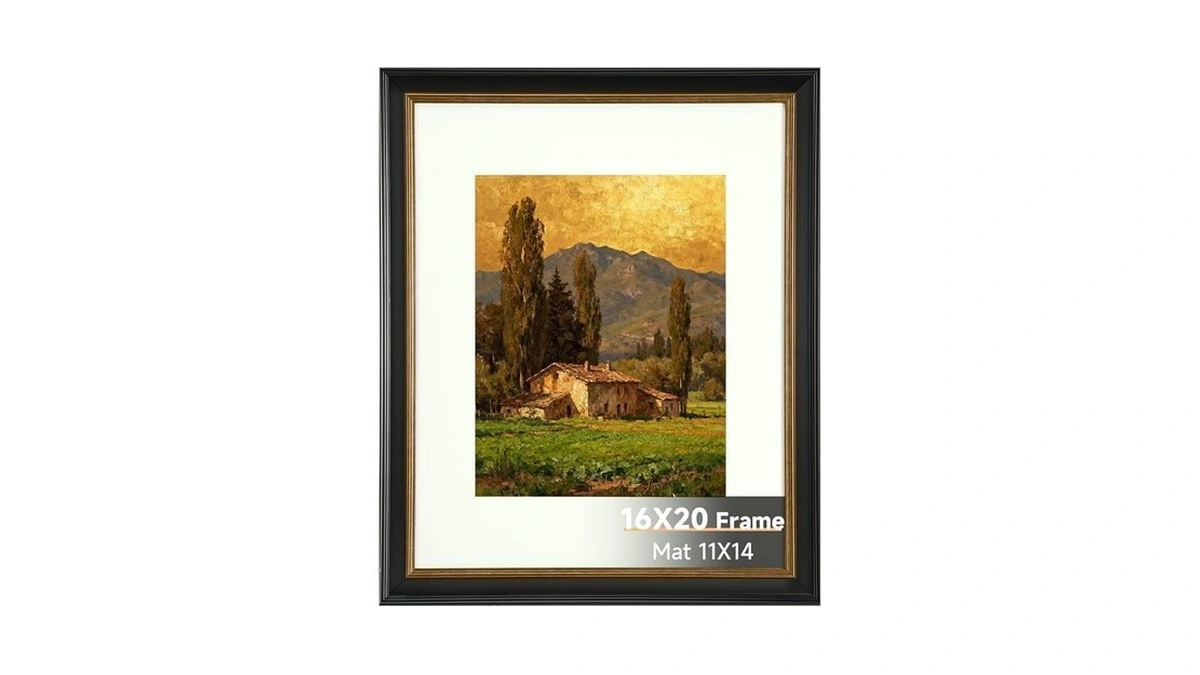 Splinterix 16x20 Black Picture Frame, 16 X 20 Photo Frame