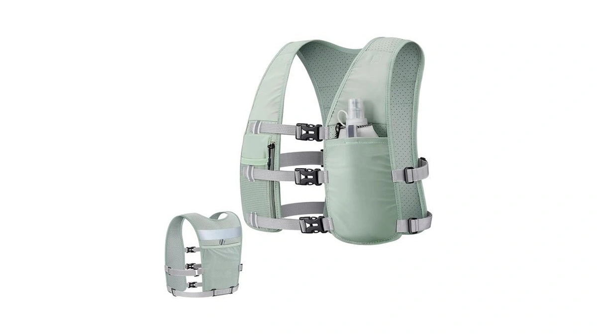Noola Running Vest With 500ml Soft Flask, Lightweight Running Hydration