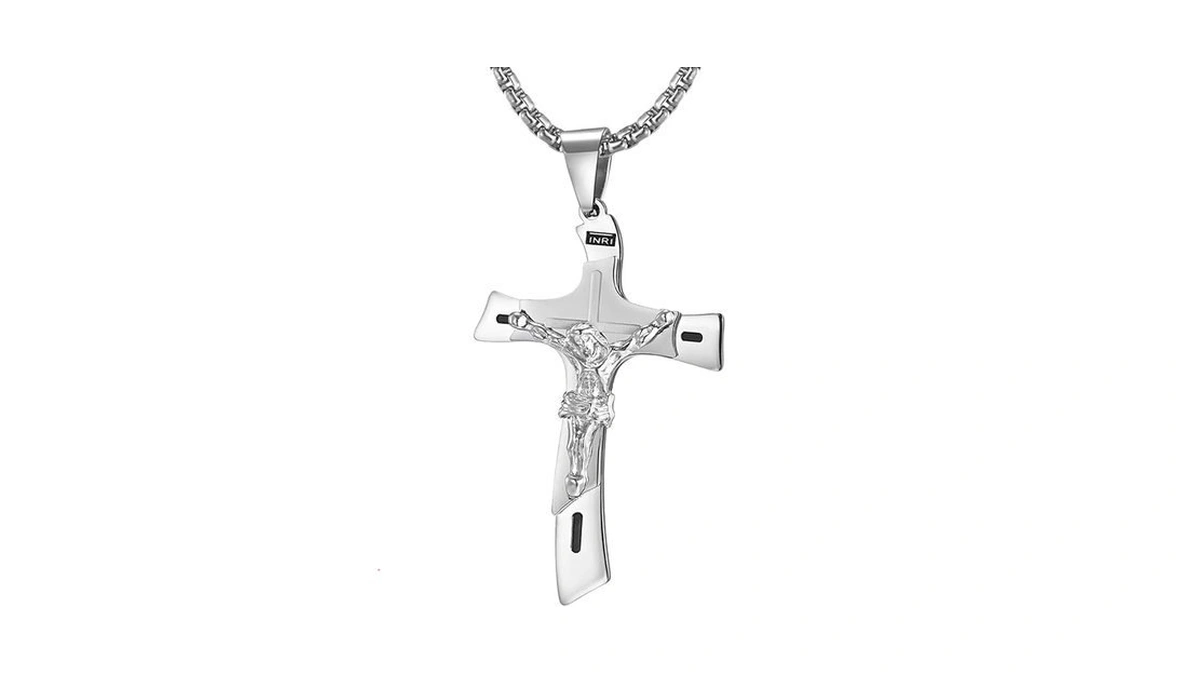Rehoboth Catholic Crucifix Jesus Christ On Inri Cross Large Pendant