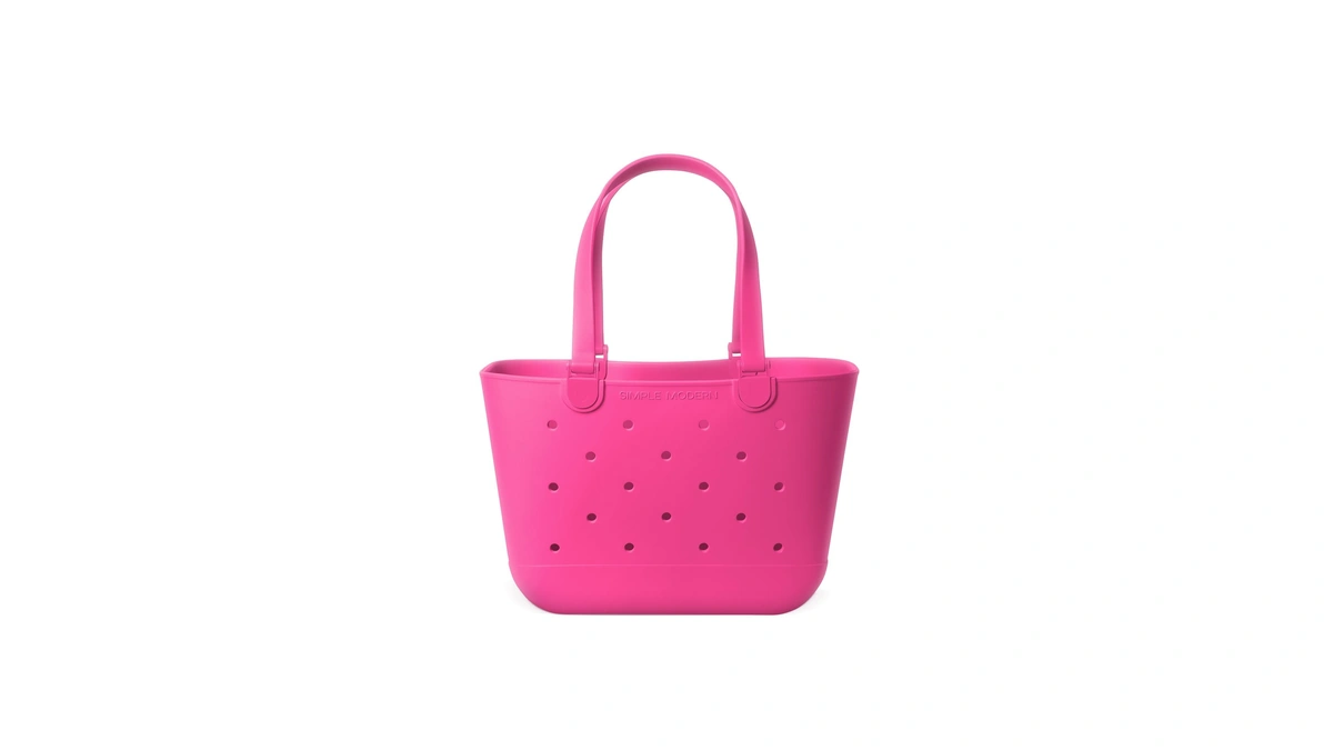 Simple Modern Large Beach Bag | Waterproof Getaway Rubber Tote